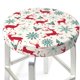 thumbnail image 3 of Disketp Vintage Christmas Reindeer Funda Redonda para Taburete, Funda de Cojín para Silla de Bar Suave y Elástica-13 inch, 3 of 7