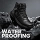thumbnail image 2 of Botas de senderismo NORTIV 8 NMUMHB2505 impermeables de cuero para hombre, color negro 8.5, 2 of 8