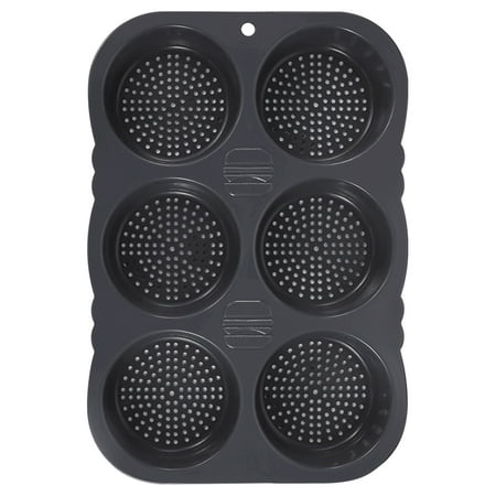 

MyBeauty Mold Flexible Silicone Bread Pan 4/6Grids Evenly Baked with Holes Heat-resistant Non-stick Food-grade Silicone Bread Mold
