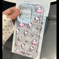 thumbnail image 3 of Sanrio-funda de teléfono con lazo de Hello Kitty, carcasa Kawaii para iPhone 16, 15, 14, 13, 12, 11 Pro Max, XR, XS MAX, 7, 8 Plus, Y2K, 3 of 4