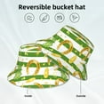 thumbnail image 5 of Easygdp Watercolor St Patrick Day Double-Sided Reflective Fisherman Hat for Outdoor and Night Walking, Unisex, 5 of 9