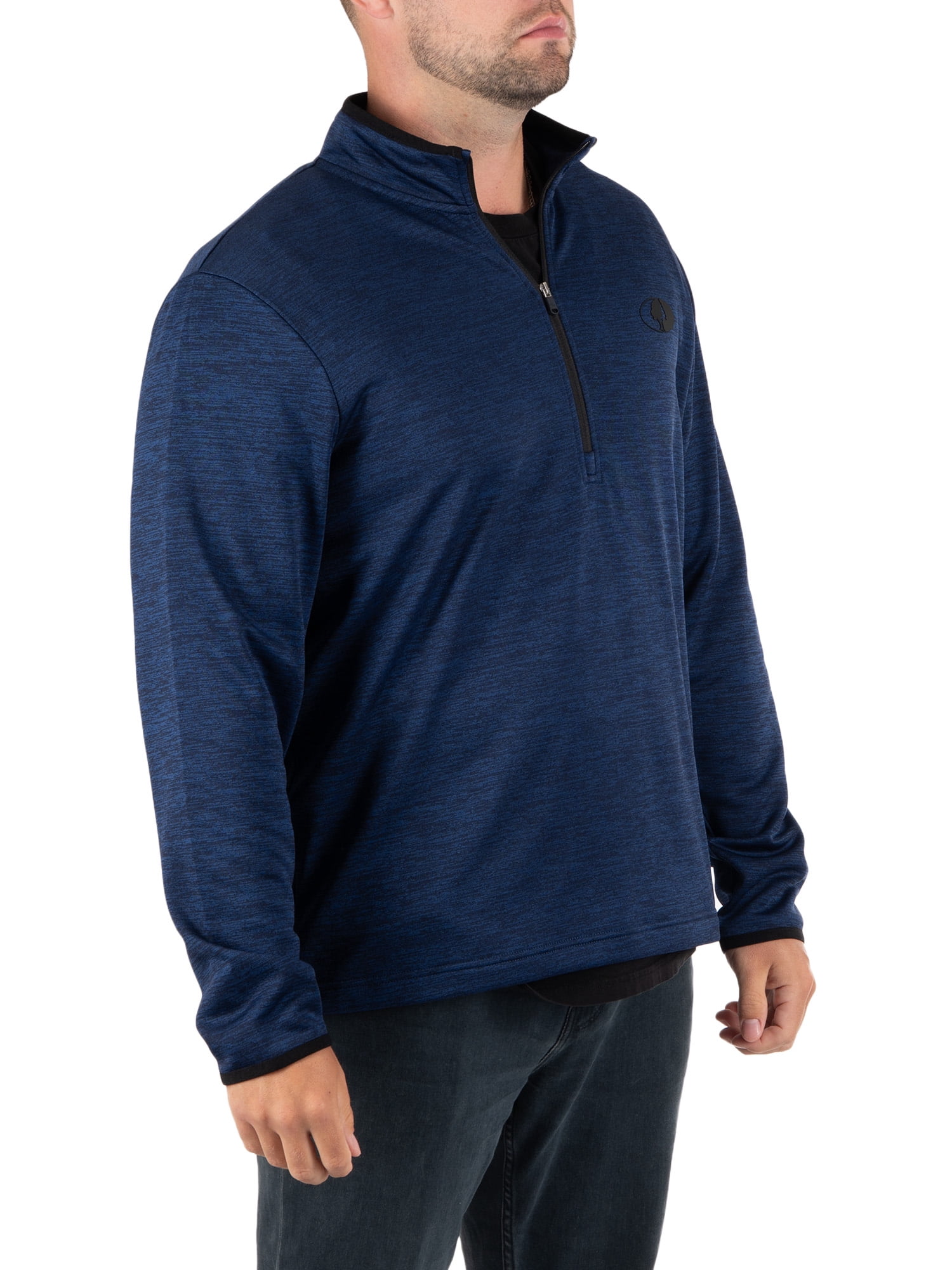 Mossy Oak Men's Fleece Quarter Zip Pullover Sweatshirt, Sizes S-2XL