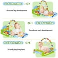 thumbnail image 4 of Babyeap 3-in-1 Baby Play Gym with Kick Piano, Tummy Time Mat & Musical Toys, 4 of 9