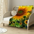 thumbnail image 2 of HENGT  Sunflower Blanket Yellow Sunflower Throw Blankets, Sunflower Gifts for Women, Cozy Plush Fuzzy Soft Flower Sunflower Blanket Throw, Sunflower Christmas Birthday Gifts Sunflower Quilt, 2 of 6