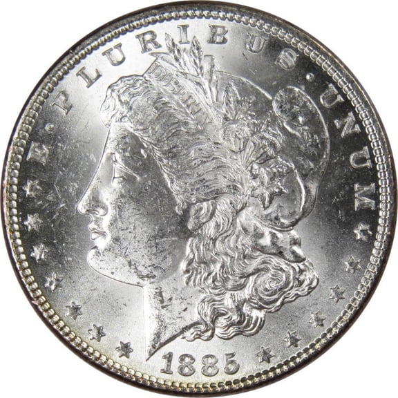 1885 Morgan Dollar BU Uncirculated Mint State 90% Silver $1 US Coin Collectible