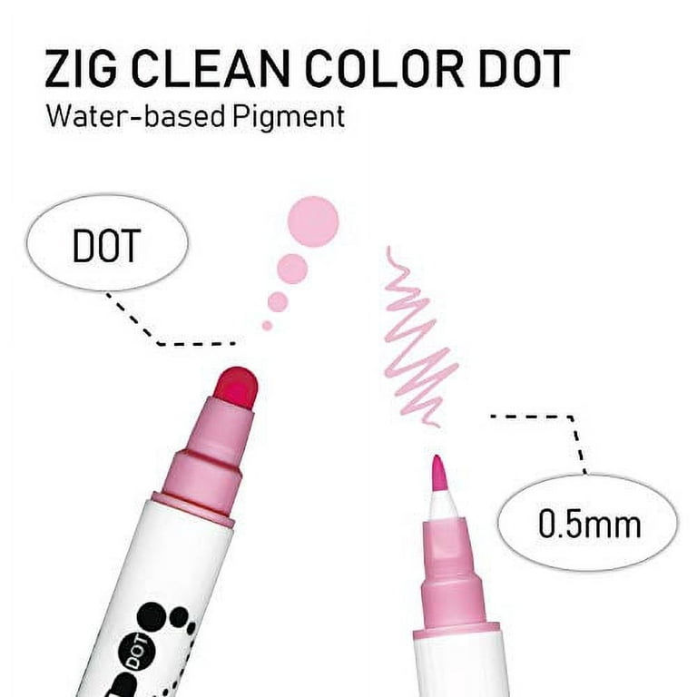 KURETAKE ZIG Clean Color Dot 6 Color Set
