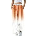 thumbnail image 2 of Titcea Women's Pants Patchwork Striped Printed Elastic Waisted Drawstring Sweatpants with Pockets Loose Comfort Casual Joggers, 2 of 5