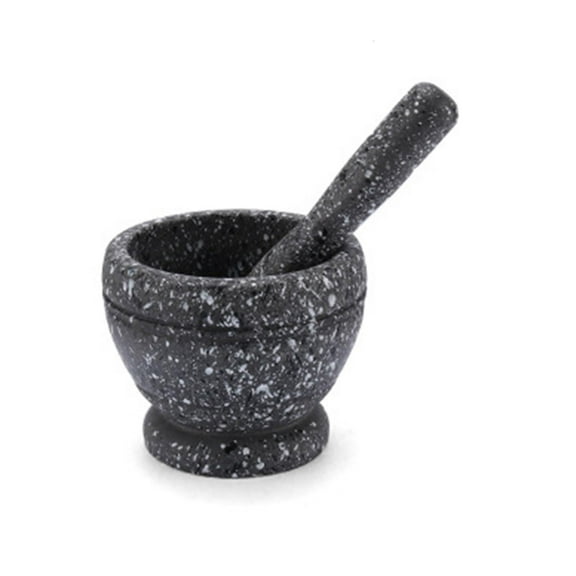 YIEMEEN Polishing Food Grade Plastic Medicine Grinder Set Pedestal Bowl Kitchen Garlic Pugging Pot Herb Mills Manual Grinder