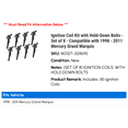 thumbnail image 2 of Ignition Coil Kit with Hold-Down Bolts - Set of 8 - Compatible with 1998 - 2011 Mercury Grand Marquis 1999 2000 2001 2002 2003 2004 2005 2006 2007 2008 2009 2010, 2 of 2