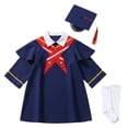 thumbnail image 2 of Dpytoraw Kids Graduation Cap and Gown Set, Preschool & Kindergarten Graduation Outfit with Tassel Size 3-4 Years, 2 of 6