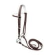 thumbnail image 1 of Cabezada para caballo, brida multiusos, riendas, equipo ecuestre, PVC marrón 135 cm, 1 of 9