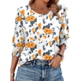 thumbnail image 1 of Blusas XIEERDUO de primavera para mujer, elegantes e informales, mangas 3/4, 1 of 5