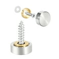 thumbnail image 3 of 14mm Mirror Screws Decorative Caps Cover Nails Brushed Stainless Steel 8Pack, 3 of 5