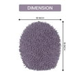 thumbnail image 3 of Home Weavers Fantasia Collection Toilet Lid Seat Cover, Elastic Edges, 100% Cotton Soft Universal Fit for Standard Oblong Round Elongated Bath Room Bowl Lids, Washable, 18"x18" Toilet Lid Cover Purple, 3 of 5