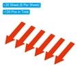 thumbnail image 3 of 4x1.2" Arrow Sticker Directional Sign Adhesive Removable Floor Decal, Red, 20Set / 120 Pack, 3 of 6