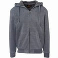 thumbnail image 6 of Fresh Groove Men's Soft Sherpa-Lined Fleece Hoodie Sweatshirt, Charcoal, S, 6 of 7