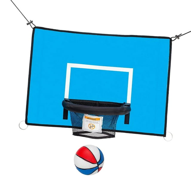 jinwen Basketball Hoop Tether for Trampolines Universal Baseboard Adjustable Connecting Blue 69cmx48cm