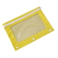 thumbnail image 4 of Estuche para lápices con 3 anillas, 3 unidades, cierre con cremallera, color, gran capacidad, ventana transparente, estuche para lápices con 3 refuerzos, 4 of 4