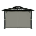 thumbnail image 1 of Aoodor Ensemble de Rideaux pour Pavillon 10 Pieds x 13 Pieds Protégeant l'Intimité Parois Latérales 4 Panneaux, Rideau Seulement - Gris, 1 of 11