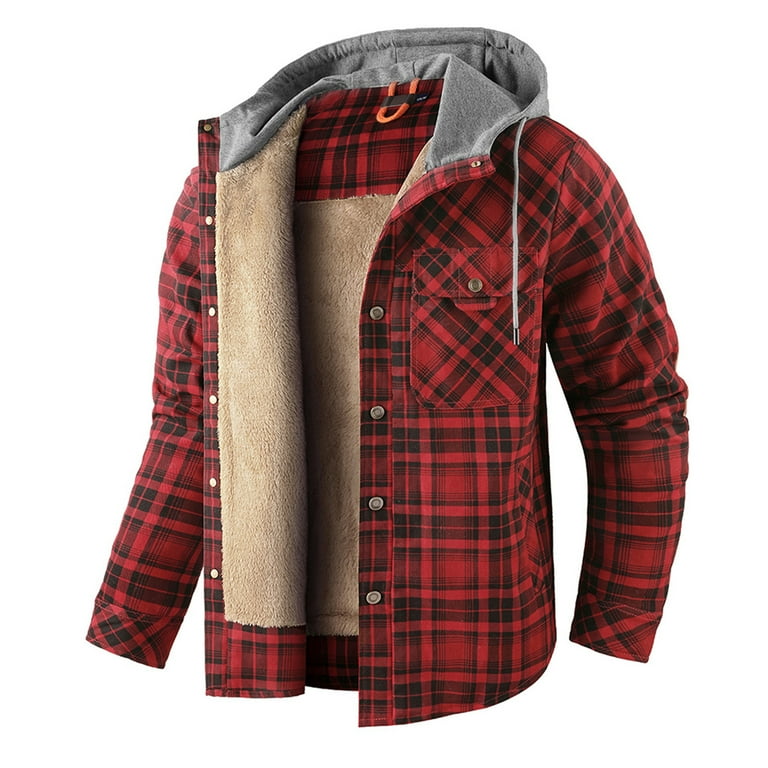 Rain jacket with shop sweatshirt lining