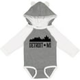 thumbnail image 3 of Inktastic Detroit Michigan City Skyline Boys or Girls Long Sleeve Baby Bodysuit, 3 of 5