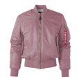 thumbnail image 1 of DAFEILI Military MA1 Nylon Padded Windproof Winter White Men Bomber Jacket Quilted Flight Jacket Unisex, 1 of 5