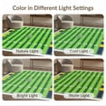 thumbnail image 7 of ODIKA 3'x5' Washable Throw Rug Stain Resistant, Low Profile, Non-Slip Football Lines Stripes Theme Stadium Goal Posts Markers Field Flowing for Entryway, Kitchen, Mudroom, 7 of 7