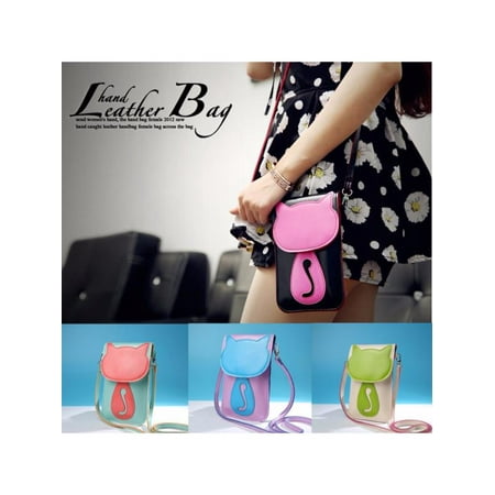 Pink Purse Gift Box - Fashion Lady Shoulder Bag Lovely Cat / Umbrella Phone Wallet Touch Screen Money Bag Outdoor Shopping Crossbody Bags Woman Gift