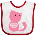 thumbnail image 3 of Inktastic Love Cat 2 Boys or Girls Baby Bib, 3 of 4