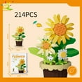 thumbnail image 1 of EIGTHTAILHUIQIBAO MOC Eternal Bouquet Micro Building Blocks Flower Model DIY Home Desk Plant Decoration Assemble Brick Toy For Children, 1 of 10