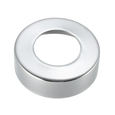 Round Escutcheon Plate 62x18mm Stainless Steel Chrome Plating for 33mm Diameter Pipe, 2Pcs