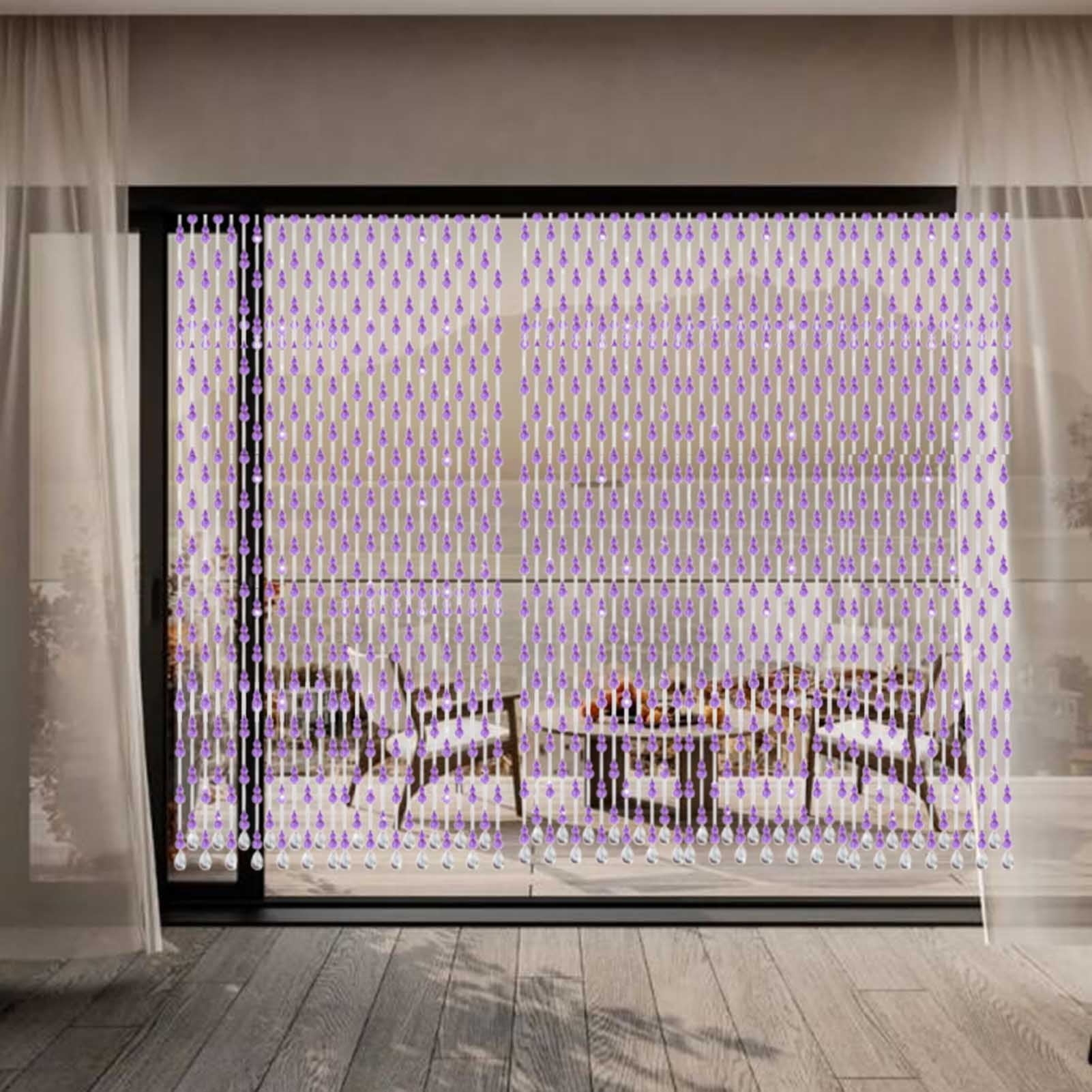 Beaded Door Curtain, Screen,Crystal Beads Hanging Glass Door Beads Beaded Curtains,Room Divider Blind For Decorative Panel