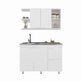 thumbnail image 3 of Byron Kitchen Cabinet Set 6 Doors 9 Shelves White Engineered Wood, 3 of 8