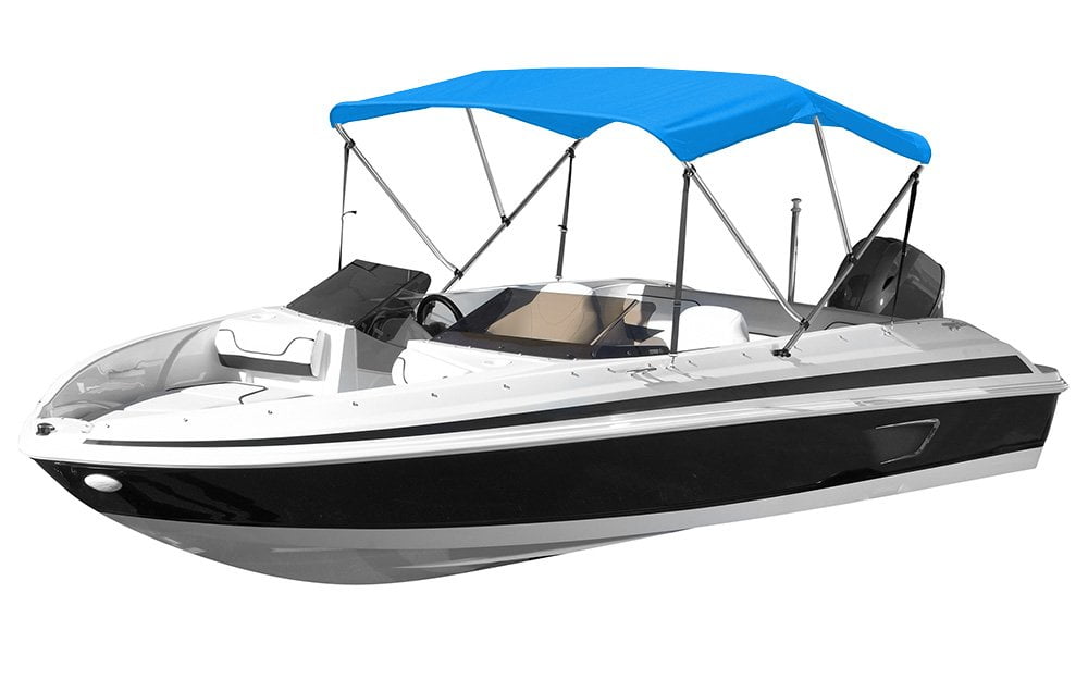 BIMINI TOP BOAT COVER CANVAS FABRIC NAVY W//BOOT FITS 3 BOW 72/"L 36/"H 91/"-96/"W