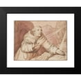 thumbnail image 2 of Gerrit Pietersz 24x19 Black Modern Framed Museum Art Print Titled - Saint Francis Receiving the Stigmata (1608), 2 of 5