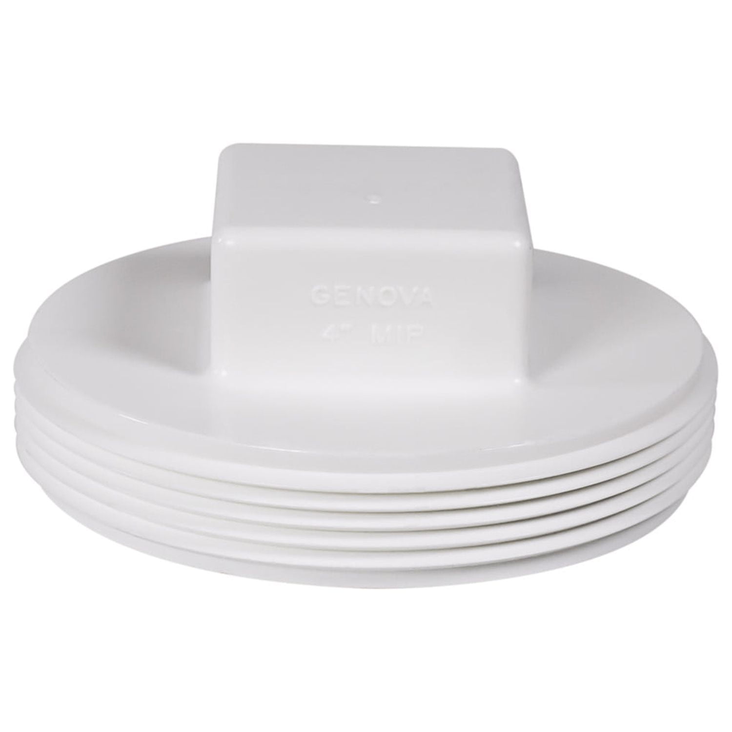 4" Sch. 40 PVC-DWV Threaded Plug (MIP) by Genova Products