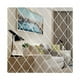 thumbnail image 5 of Espejo de pared con fondo de empalme de diamantes, pegatinas decorativas de acrílico para espejo, 5 of 5