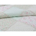 thumbnail image 3 of Cozy Line Home Fashions Rosa Floral Patchwork Cotton Quilt Set, Queen, 3 of 3