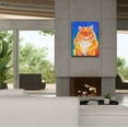thumbnail image 3 of Epic Graffiti 'Orange Buff Tabby Cat' by Rebecca Wang Art, Acrylic Glass Wall Art, 26"x34", 3 of 8