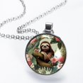 thumbnail image 2 of Tree Glass Circular Pendant Necklace - Stunning Jewelry for Women, 2 of 5