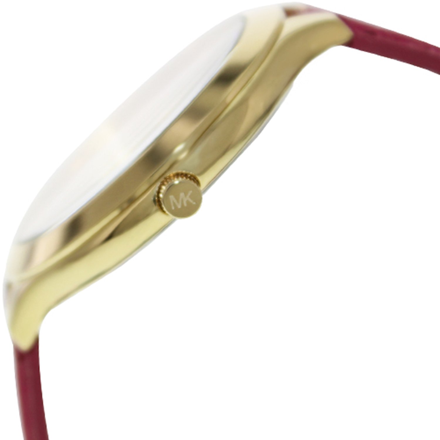 Michael Kors Women's Runway MK2298 Gold Leather Quartz Fashion Watch