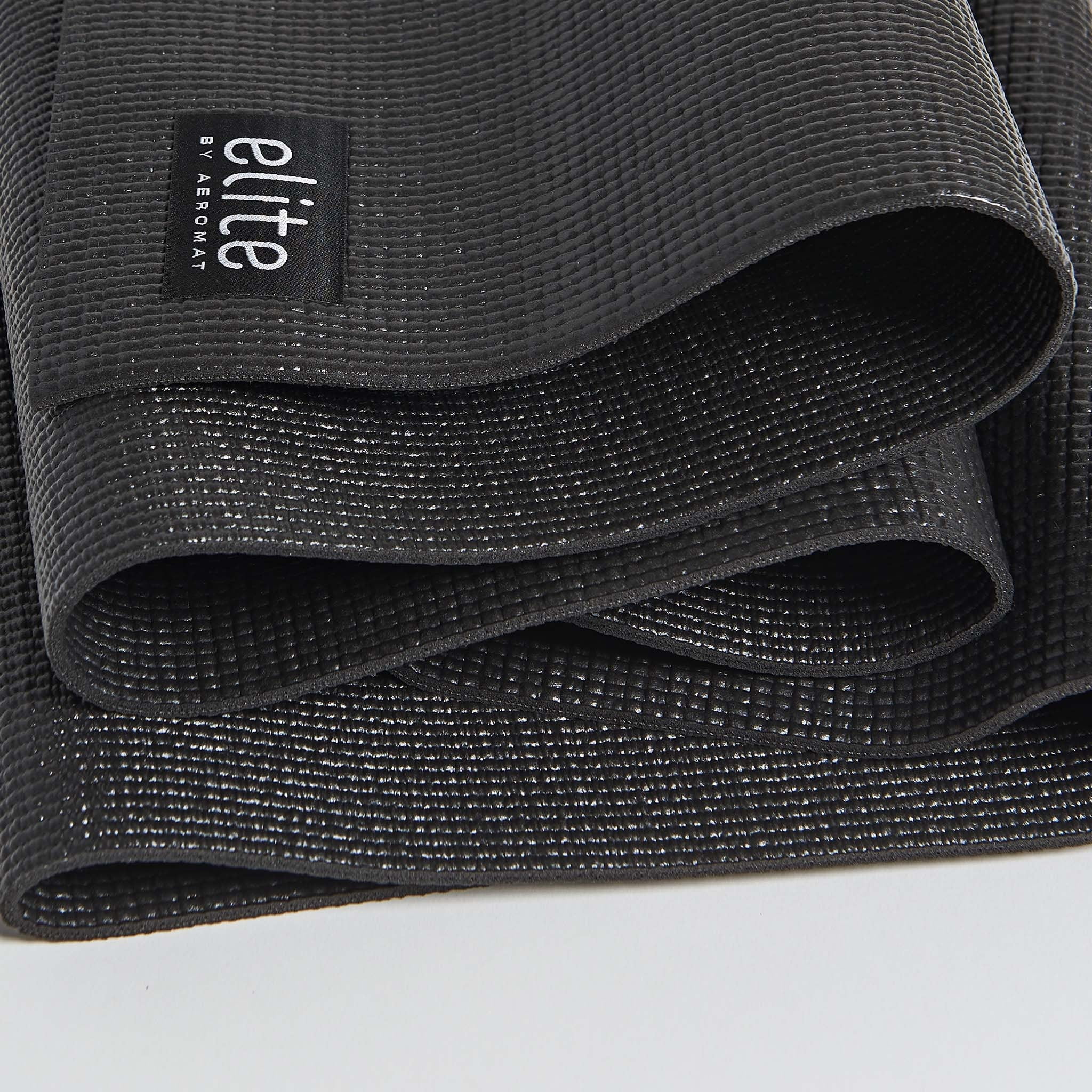 AEROMAT  Elite Yoga Mat Light - 1/8'' Thickness - 1/8" x 24" x 68" Black