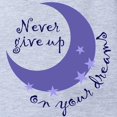 thumbnail image 2 of CafePress - NEVER GIVE UP ON DREAMS - Cute Infant Baby Football Bodysuit, 2 of 3