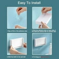 thumbnail image 5 of Small Floating Shelf for Wall, Foldable Bathroom Wall Mount, Bedside Phone, Remote, Adhesive Shelf,B, 5 of 7