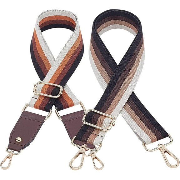 2Pcs 2Styles Crossbody Adjustable Straps forPurses Handbags Camera Guitar Multicolor Belt