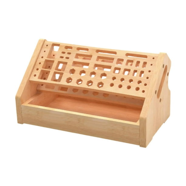 Standing RC RC RACKS RC de destornillador, portavasos de herramientas manuales del organizador de destornillador de madera para pinzas conmovedoras de