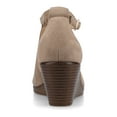 thumbnail image 4 of Journee Womens Kedzie Peep Toe Wedge Sandals, Widths Available, 4 of 10