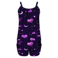 thumbnail image 4 of Puntoco Pijamas para mujer Camisola de mujer Pantalones cortos de manga corta Conjunto de pijama para el hogar transpirable y cómodo, 4 of 4
