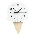 thumbnail image 2 of Reloj de pared con forma de helado afilado para colgar en la pared, silencioso, de dibujos animados, para niños, 2 of 3