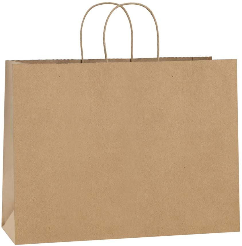 Gift Bags 16x6x12 inch Paper Bags Small Kraft Brown Gift